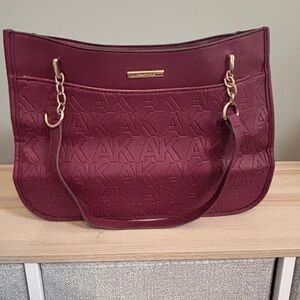 Anne Klien Elegant Burgundy Shoulder Bag